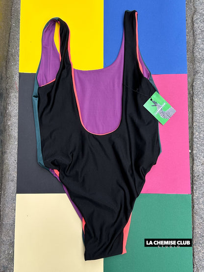 Maillot réversible Vert/Purple • La Chemise Club Studio