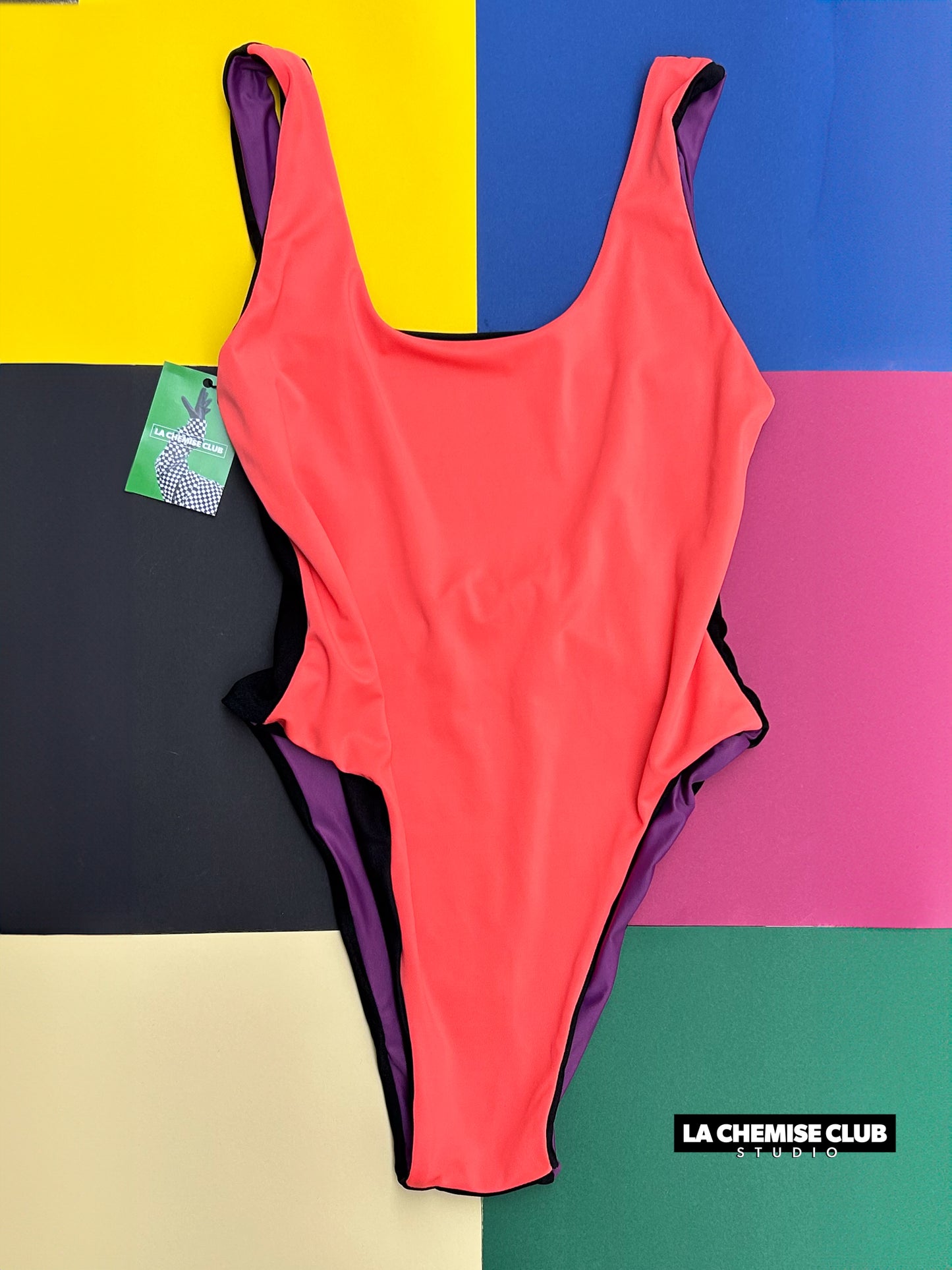 Maillot réversible Orange/Noir • La Chemise Club Studio