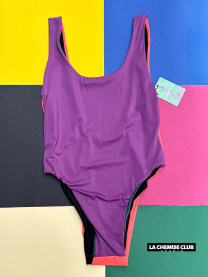 Maillot réversible Vert/Purple • La Chemise Club Studio