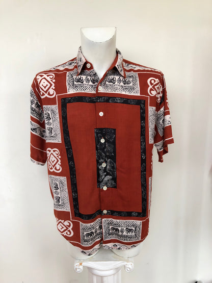 Chemise blue elephant