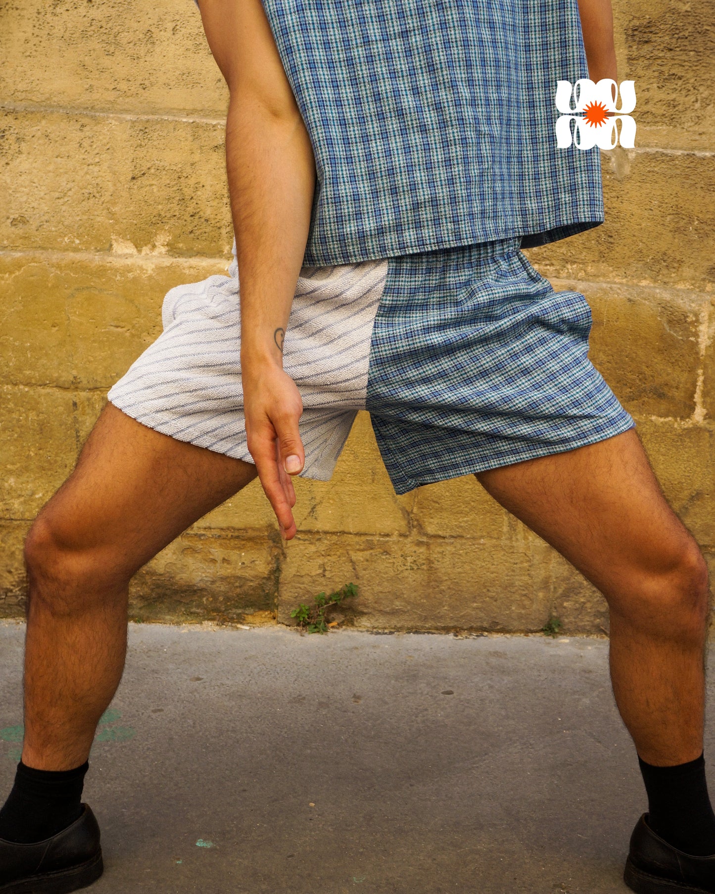 La Chemise Club Studio x Hulala • Short Hulala bleu