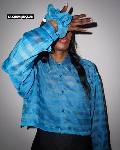La Chemise Club Studio • Transparente rayures bleues