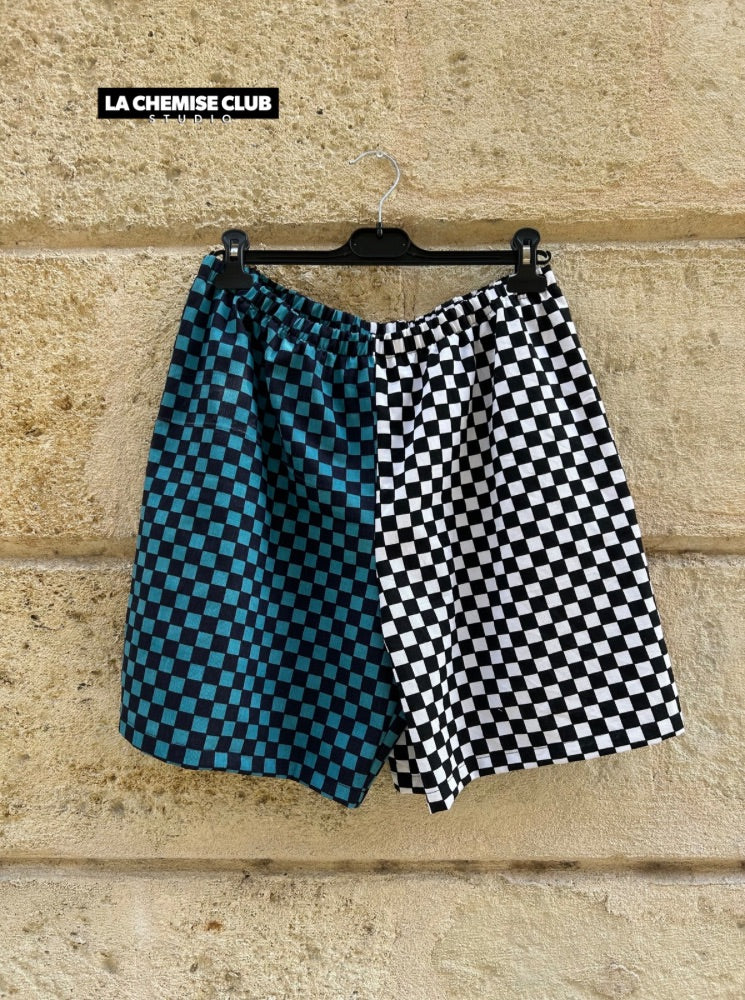 Bermuda  Bi-Damier• La Chemise Club Studio