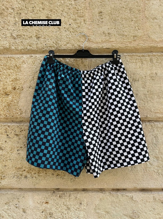 Bermuda  Bi-Damier• La Chemise Club Studio