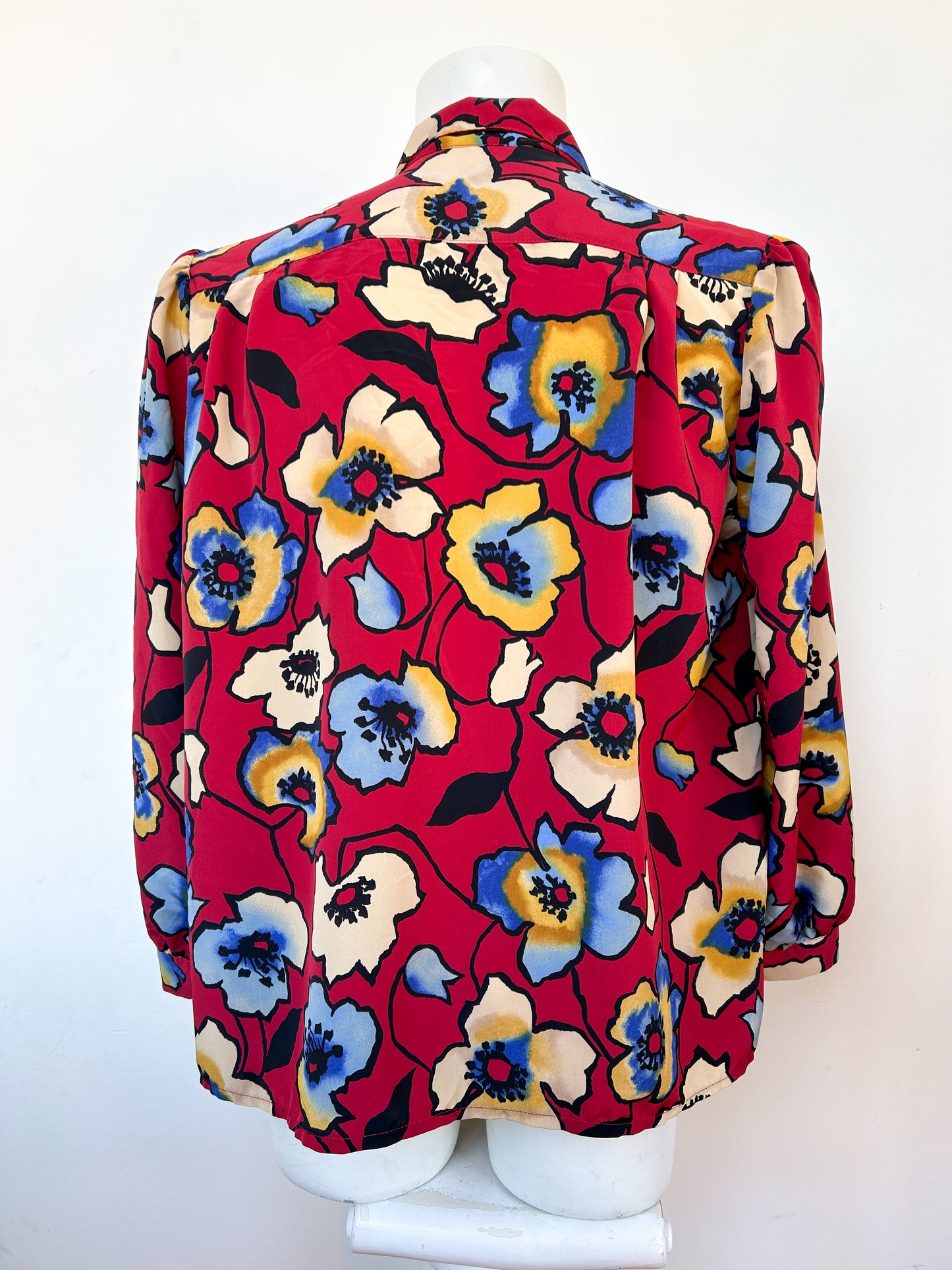 Chemise flowers blue&red