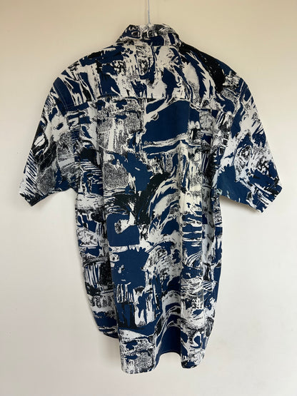 Chemise abstract navy