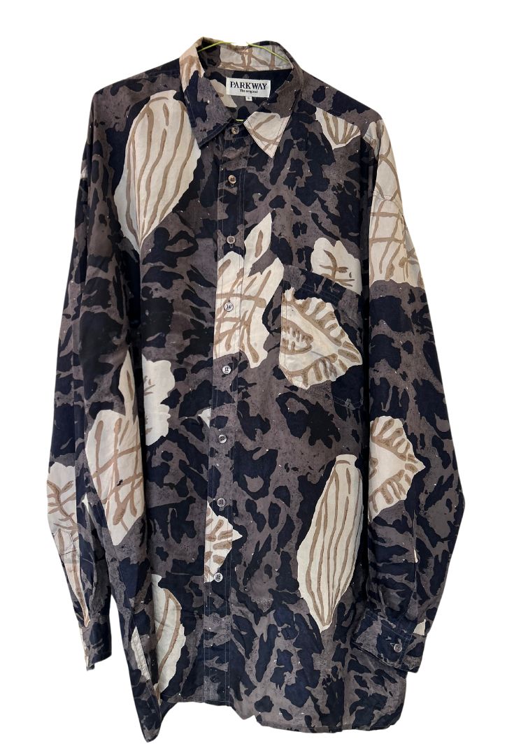 Chemise soie coquillages