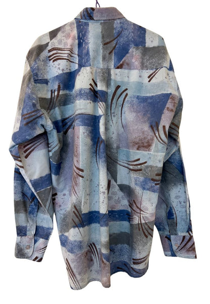 Chemise griffes bleues