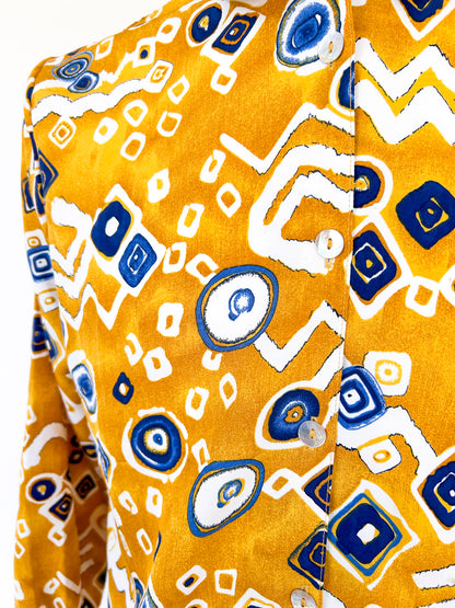 Chemise geometric oriental