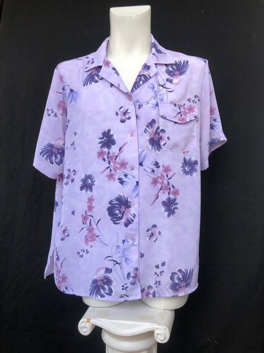 Chemise pensées lila