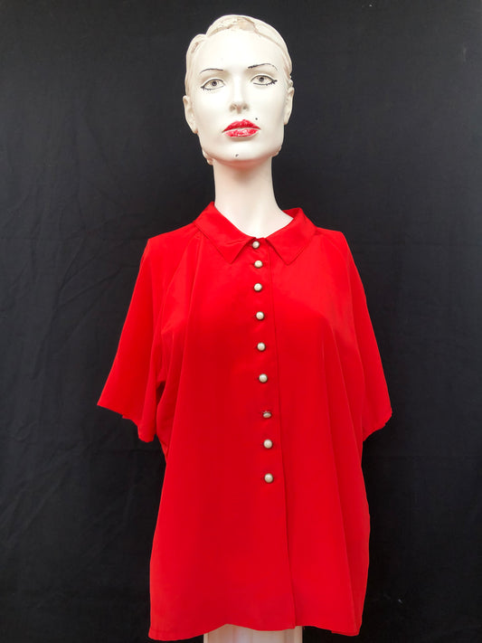 Chemise thérèse rouge
