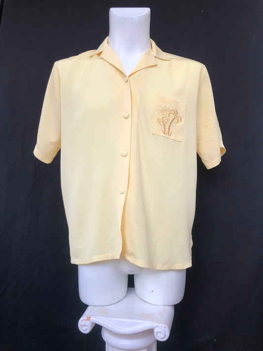Chemise la plage jaune
