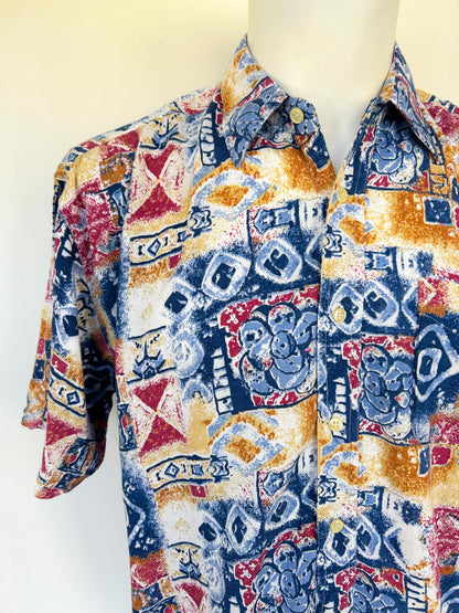 Chemise aztec vintage