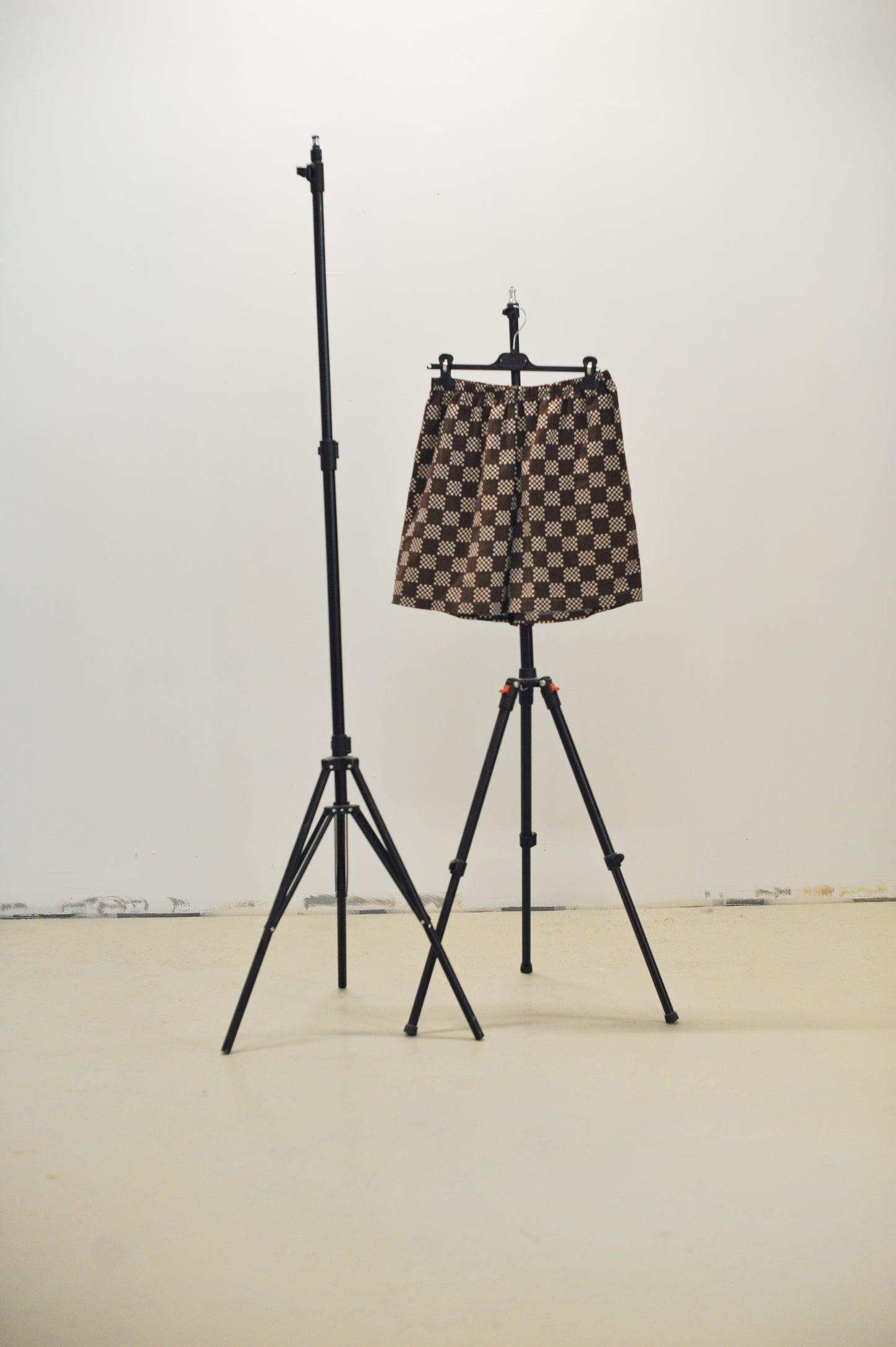 Bermuda Damier marron • La Chemise Club Studio