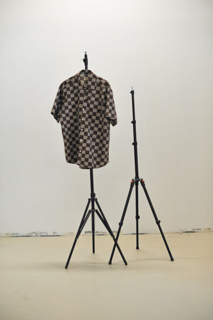 Chemise Damier marron • La Chemise Club Studio