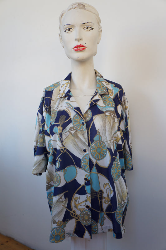 Chemise boussoles marines