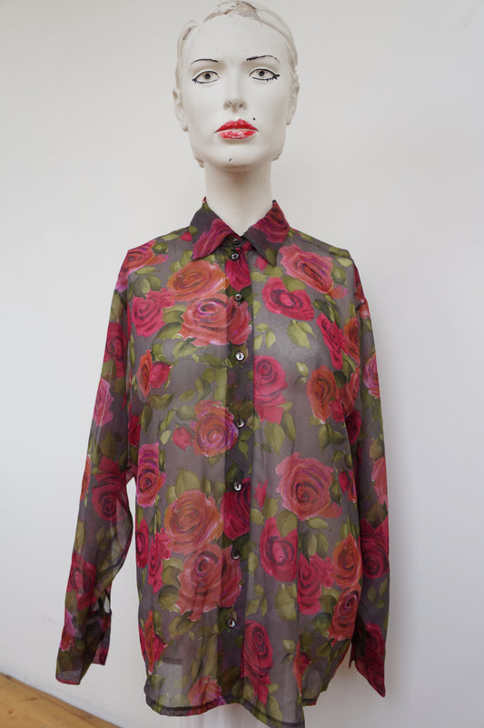 Chemise hennes roses
