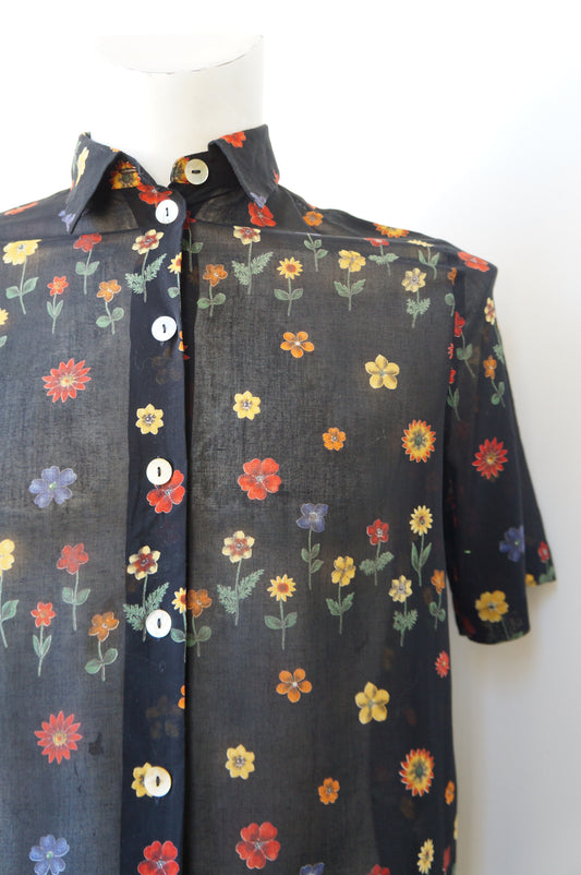 Chemise transparente garden
