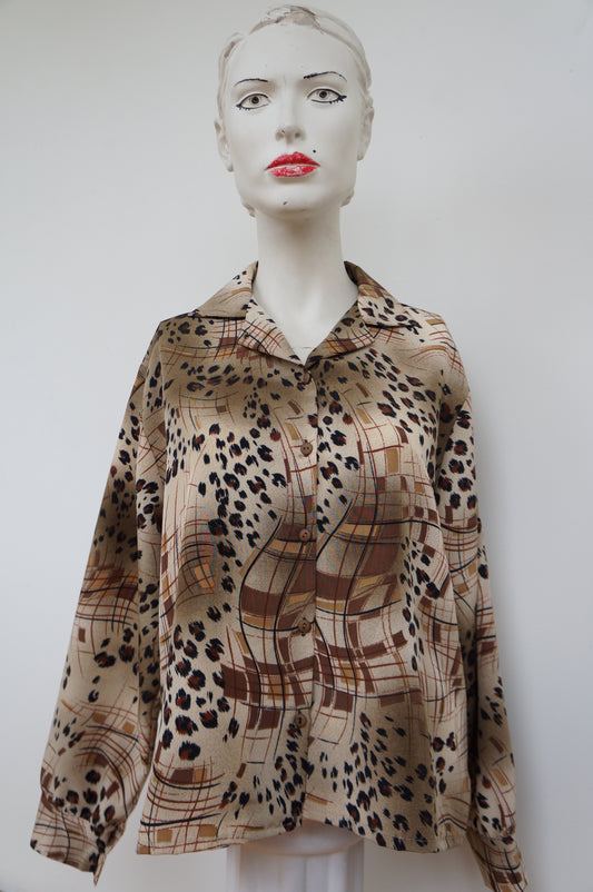 Chemise damier leppard