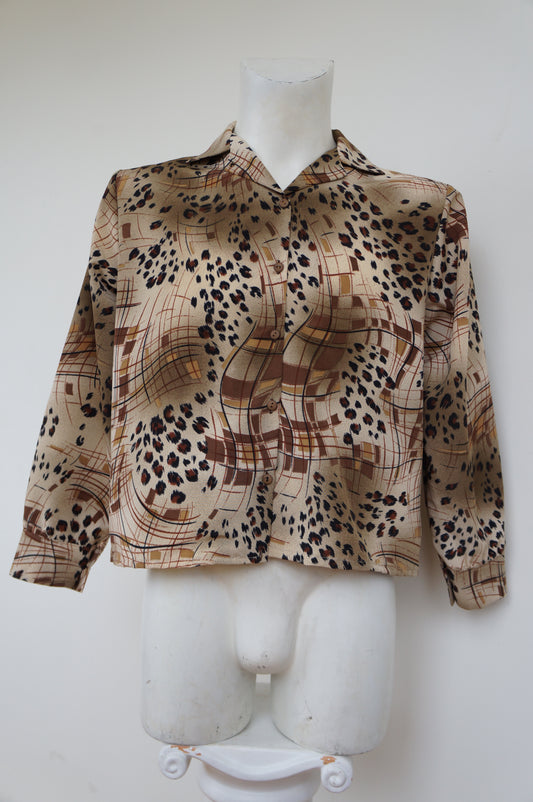 Chemise damier leppard