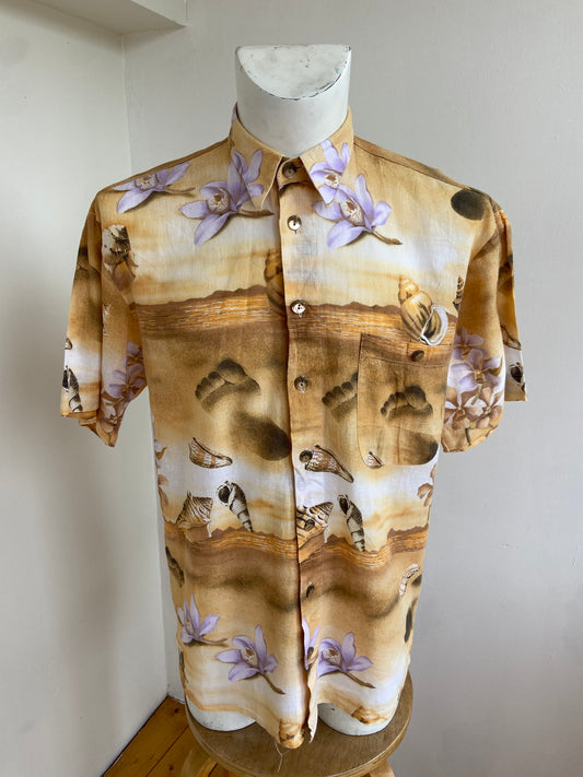 Chemise plage coquillage