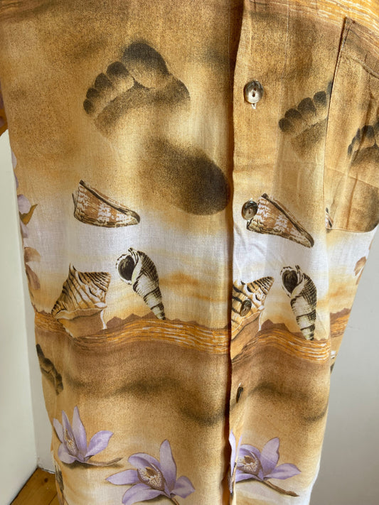 Chemise plage coquillage