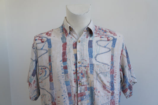 Chemise tacot bleu