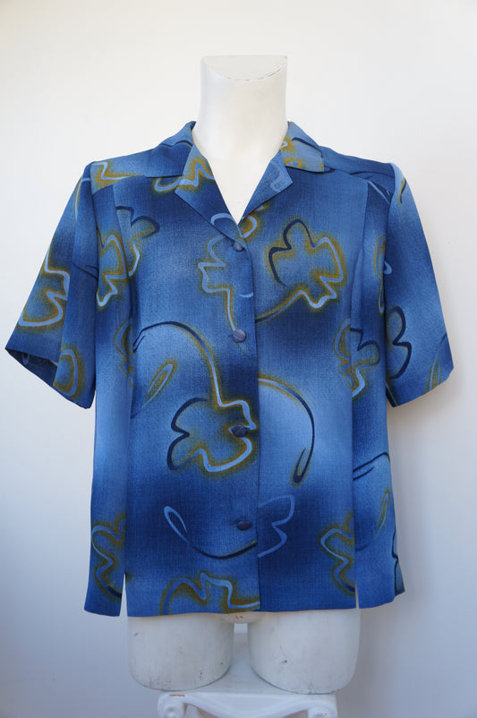 Chemise gévana bleue