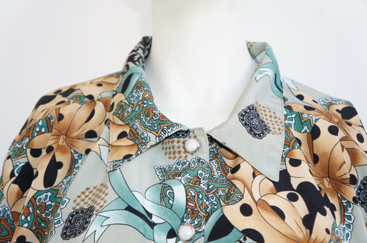 Chemise crop baroque