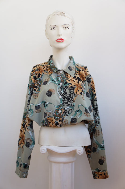 Chemise crop baroque
