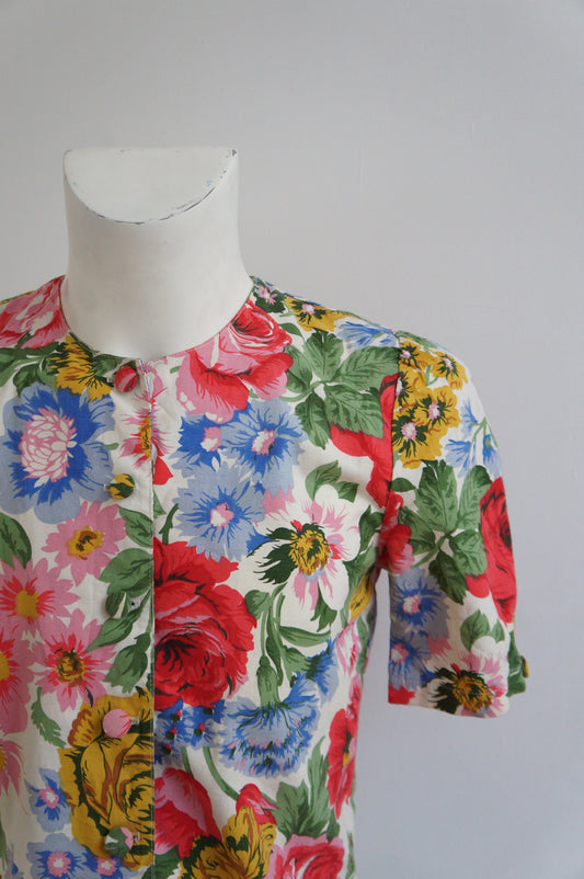Chemise grosses fleurs