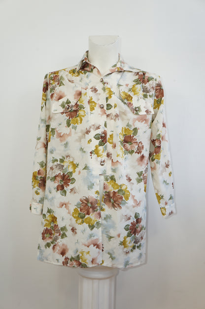 Long floral shirt