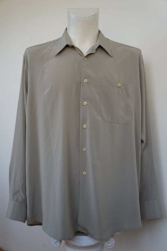 Chemise soie sauge