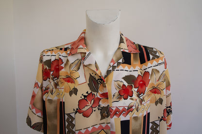 Floral zigzag shirt