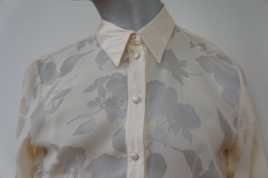 Chemise feuilles transparentes