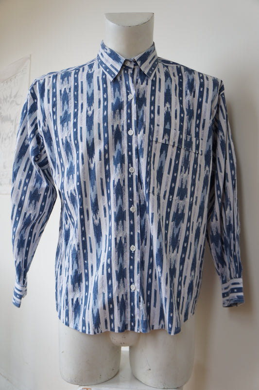 Chemise aztec blanc