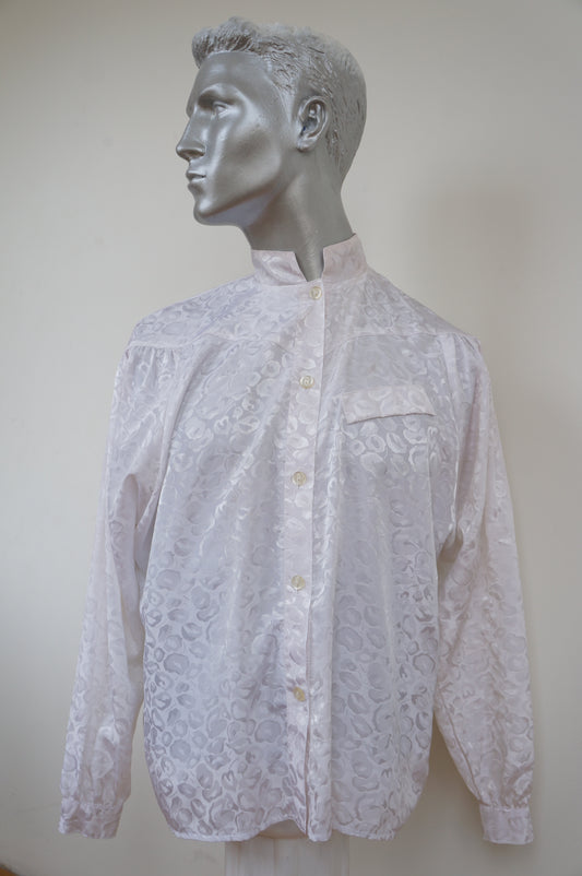 Chemise blanc léopard