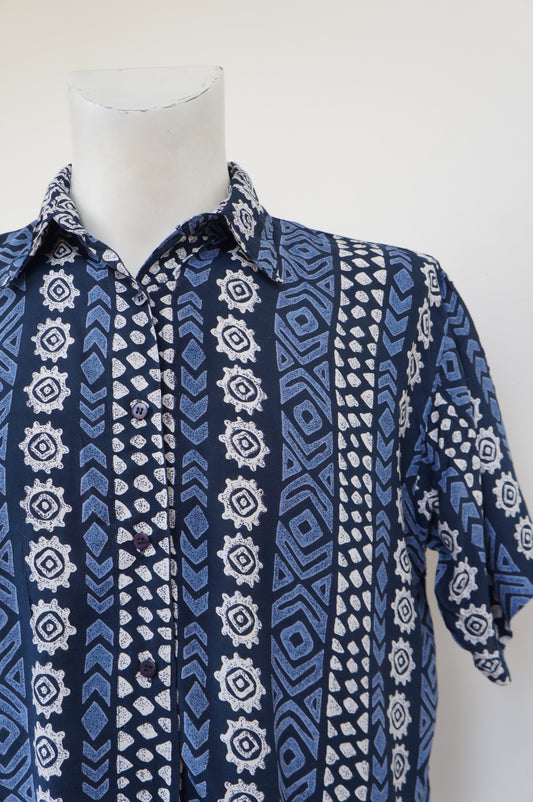 Chemise soleil bleu