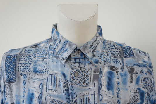 Chemise multi bleu