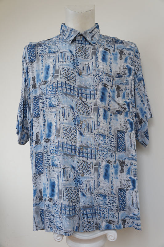 Chemise multi bleu