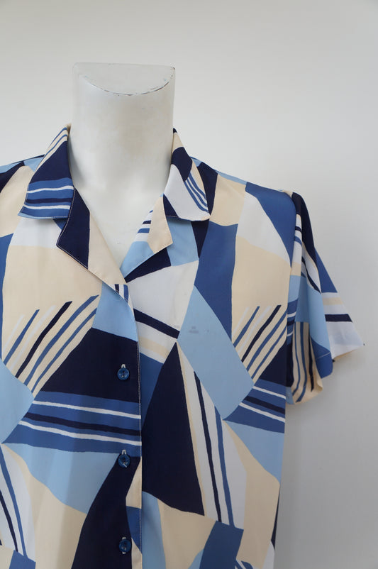 Chemise rayons bleus