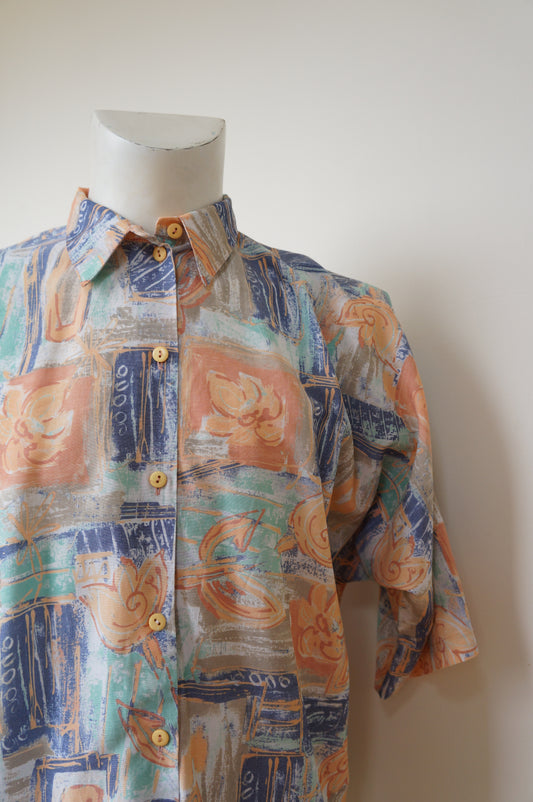 Chemise peinture pastel