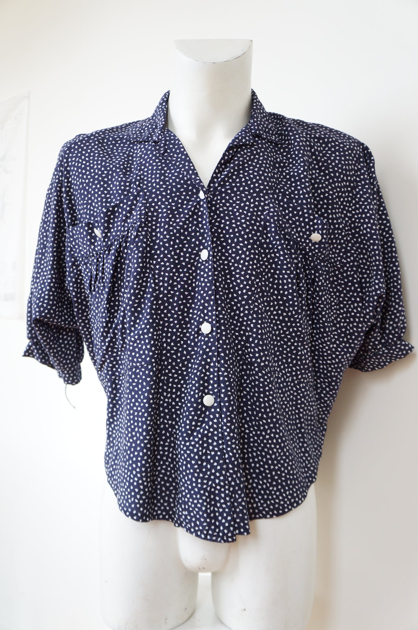 Scribbled polka dot shirt