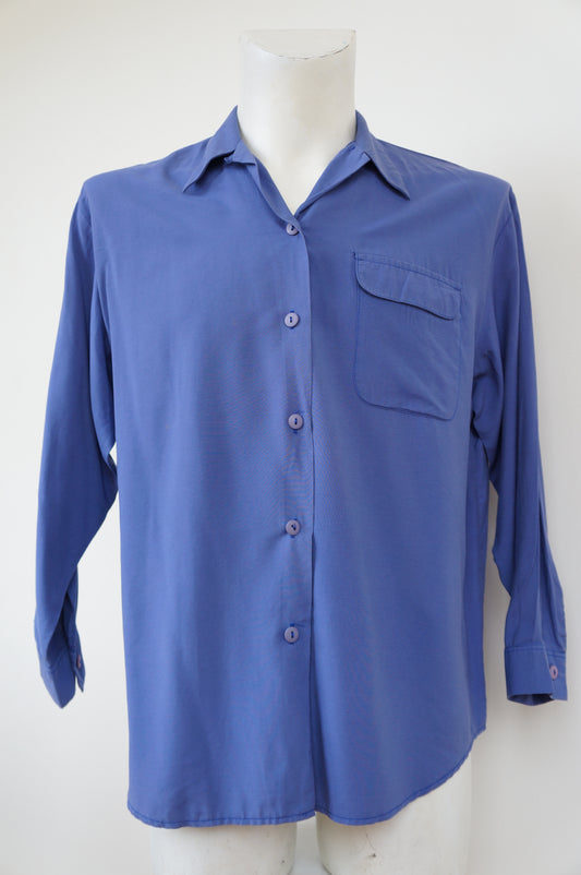 Chemise douceur bleue