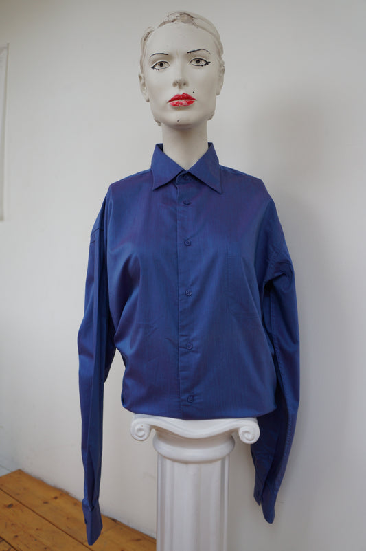 Chemise reflets violets