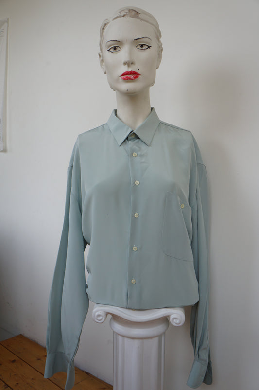 Chemise vert d'eau