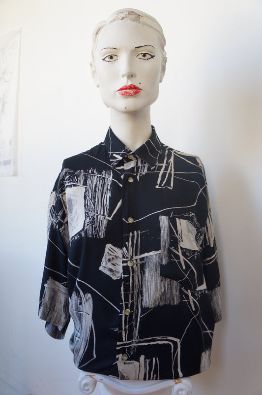Chemise black upline