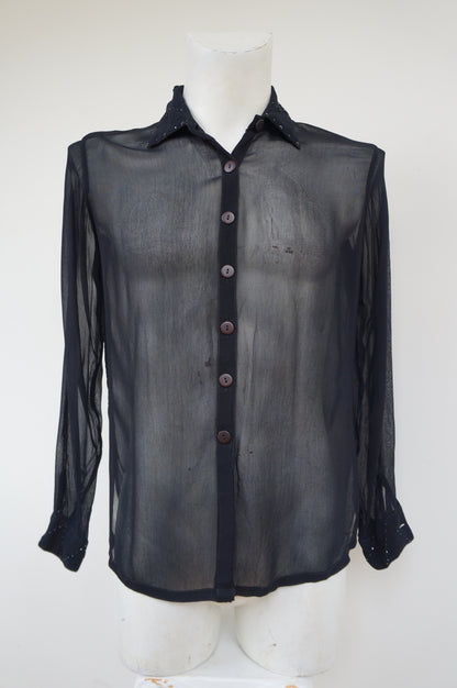 Chemise col sequins