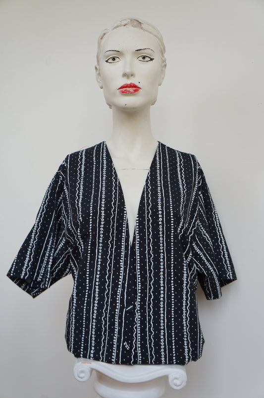 Chemise aztec décolletée