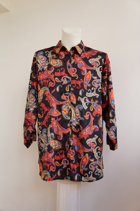Chemise bandana noire